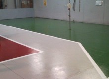 Piso de gimnasio multicolor