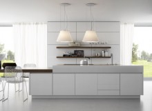 Cocina moderna y minimalista elegante